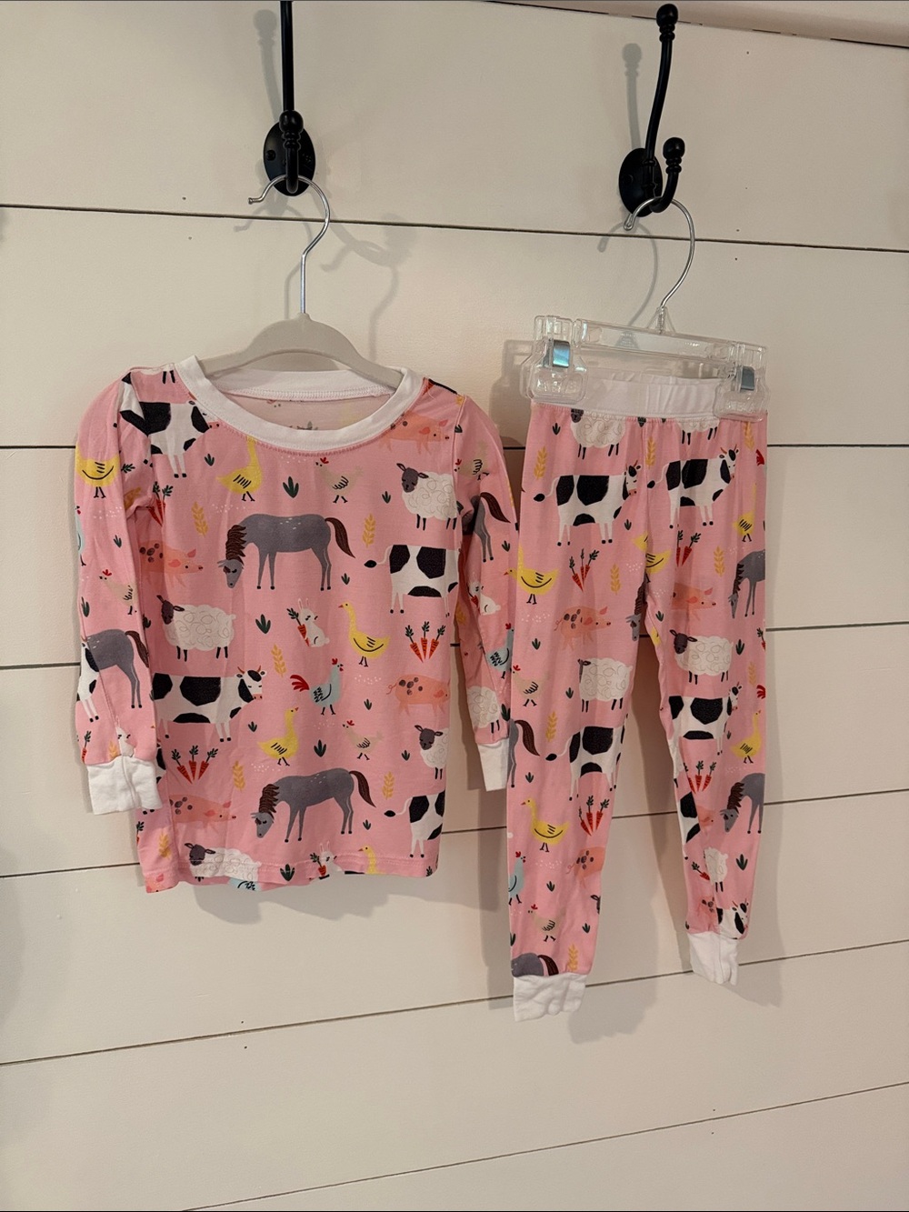 Little Sleepies Pink Farm Two Piece